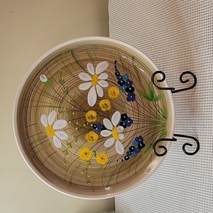 Mancioli Floral Hand Painted Plate